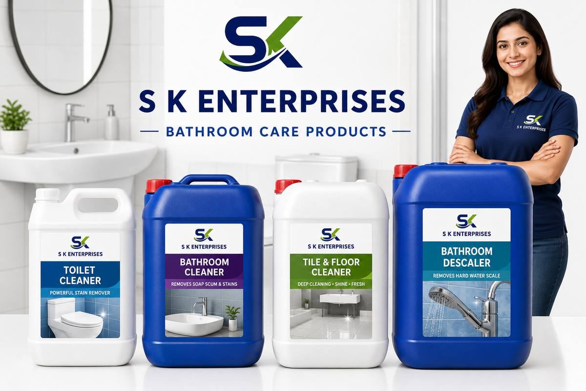 S K Enterprises Bathroom Care — Toilet Cleaner Bathroom Cleaner Tile Floor Cleaner Descaler